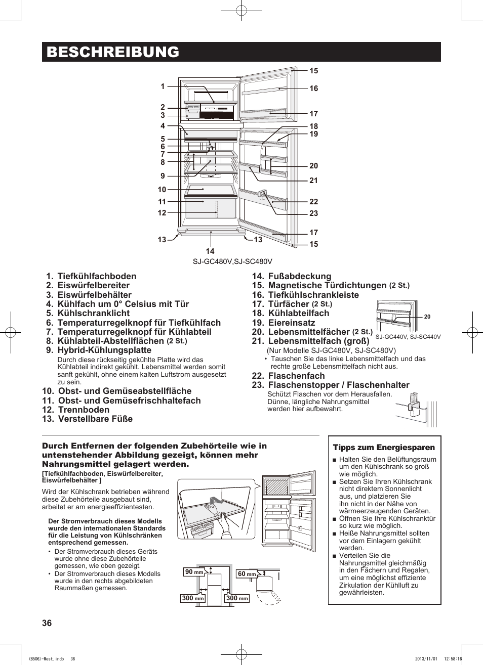 Beschreibung | Sharp SJ-GC440VBK User Manual | Page 36 / 104