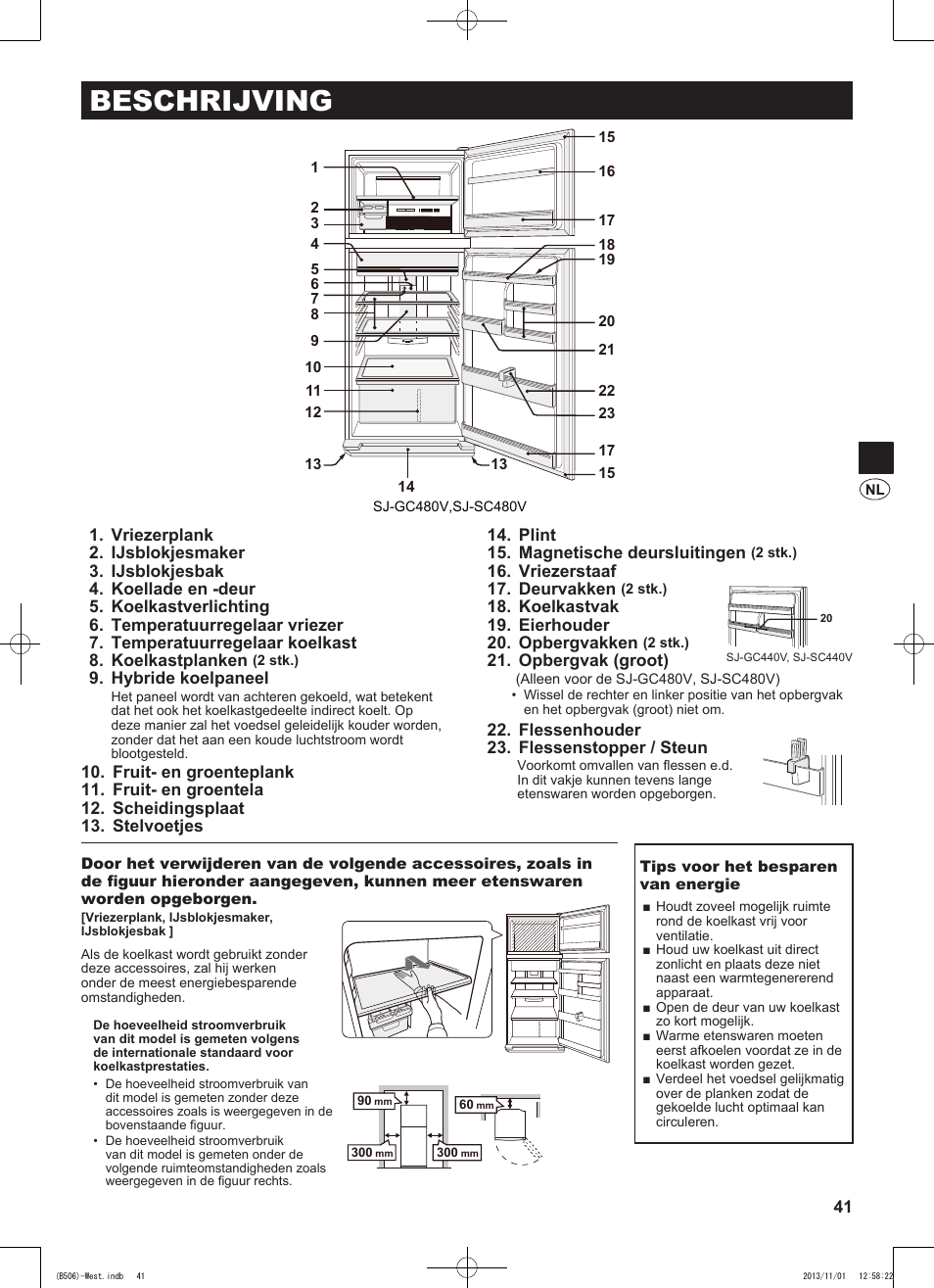 Beschrijving | Sharp SJ-GC440VBK User Manual | Page 41 / 104