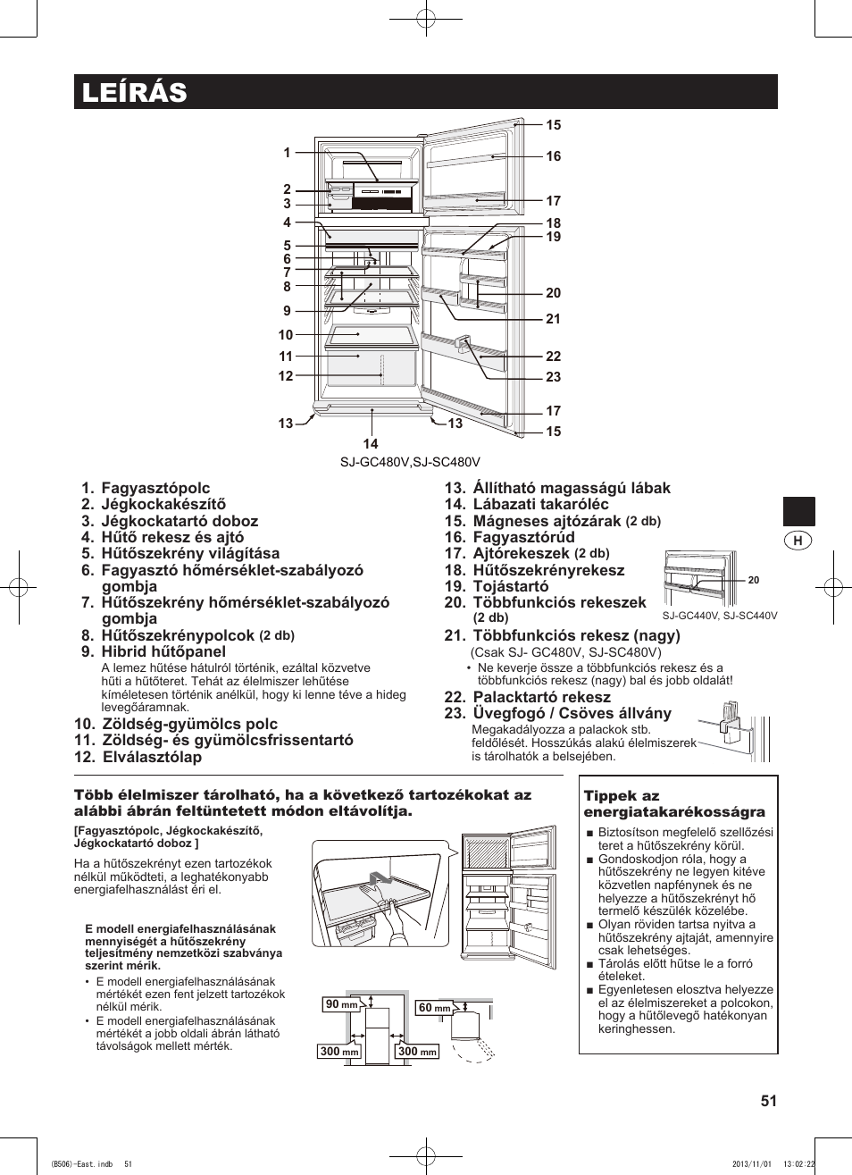 Leírás | Sharp SJ-GC440VBK User Manual | Page 51 / 104