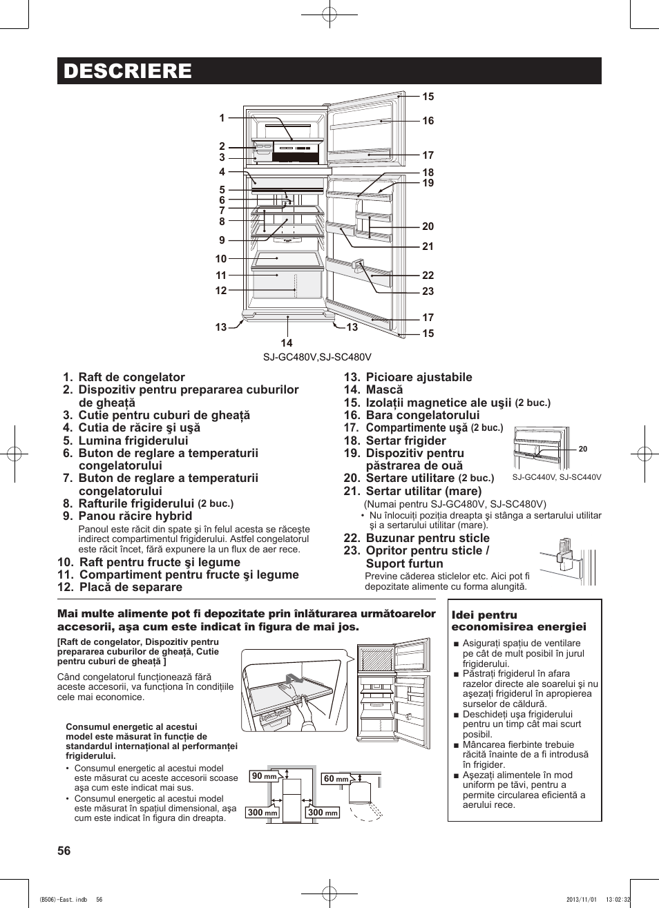 Descriere | Sharp SJ-GC440VBK User Manual | Page 56 / 104