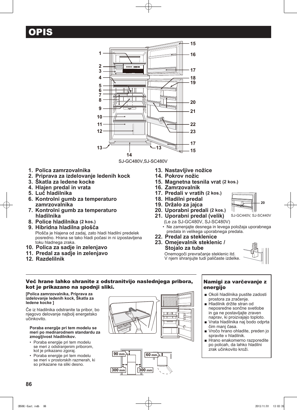 Opis | Sharp SJ-GC440VBK User Manual | Page 86 / 104