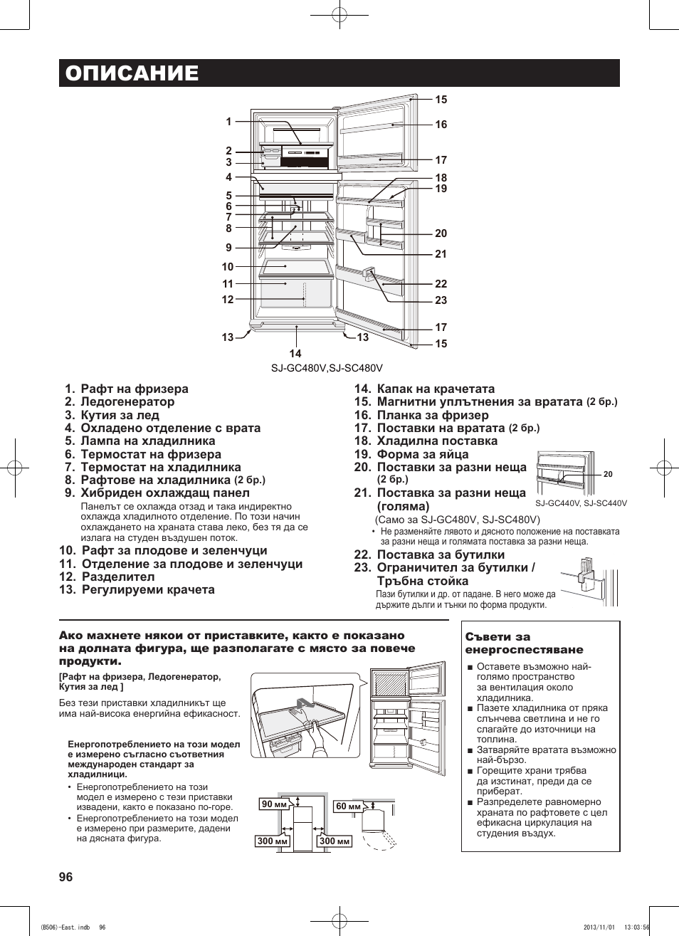 Описание | Sharp SJ-GC440VBK User Manual | Page 96 / 104