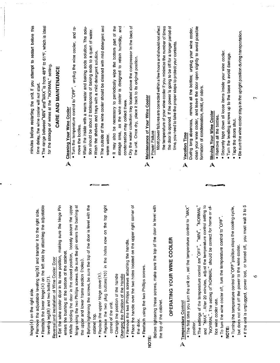 Avanti WC260YGW/B User Manual | Page 5 / 8