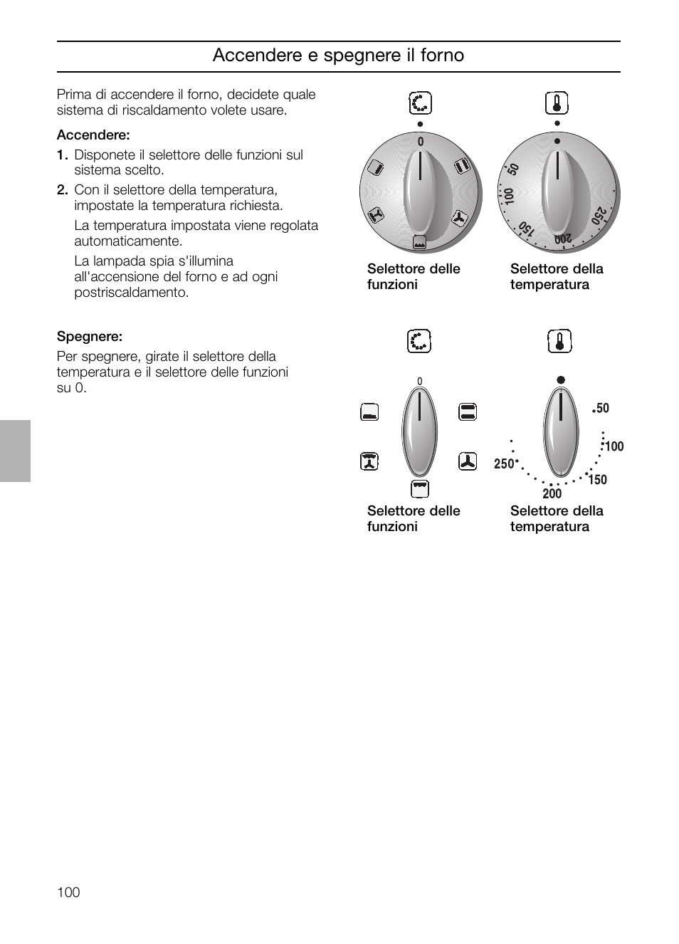 Accendere e spegnere il forno | Neff B132 User Manual | Page 100 / 156