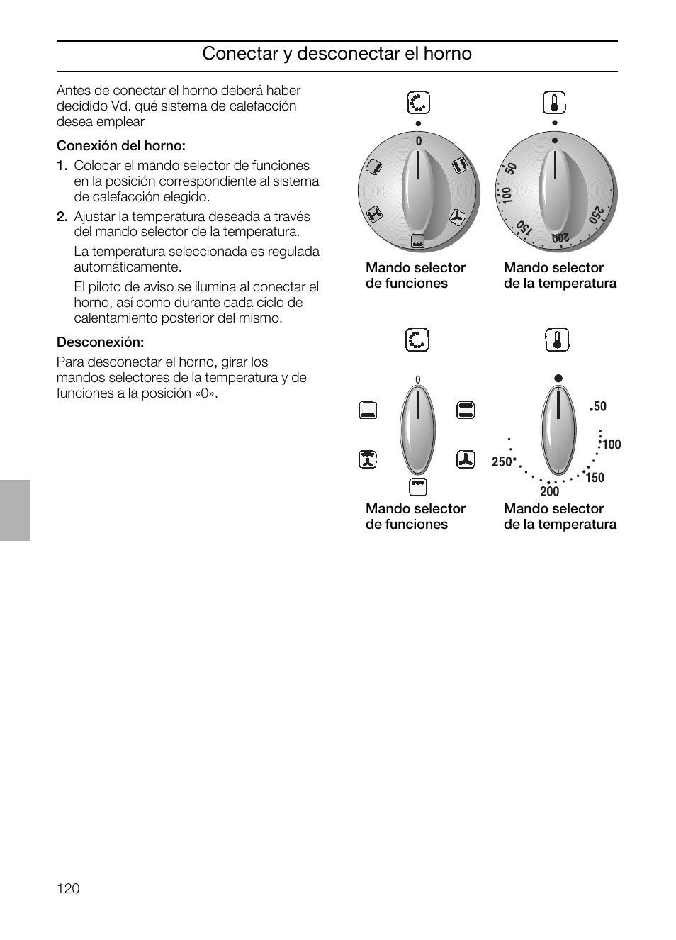 Conectar y desconectar el horno | Neff B132 User Manual | Page 120 / 156