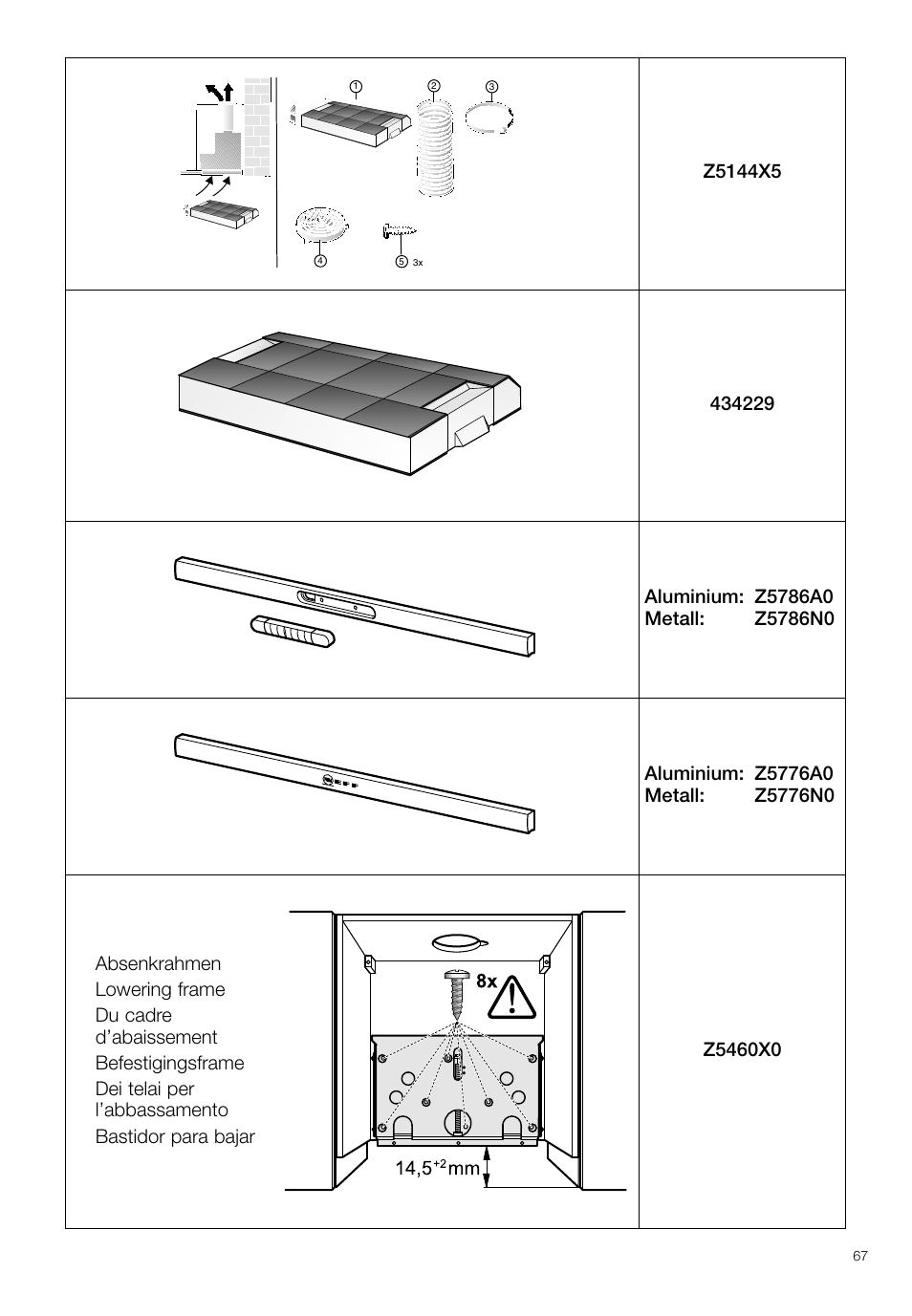 Neff D4692X0 User Manual | Page 67 / 68