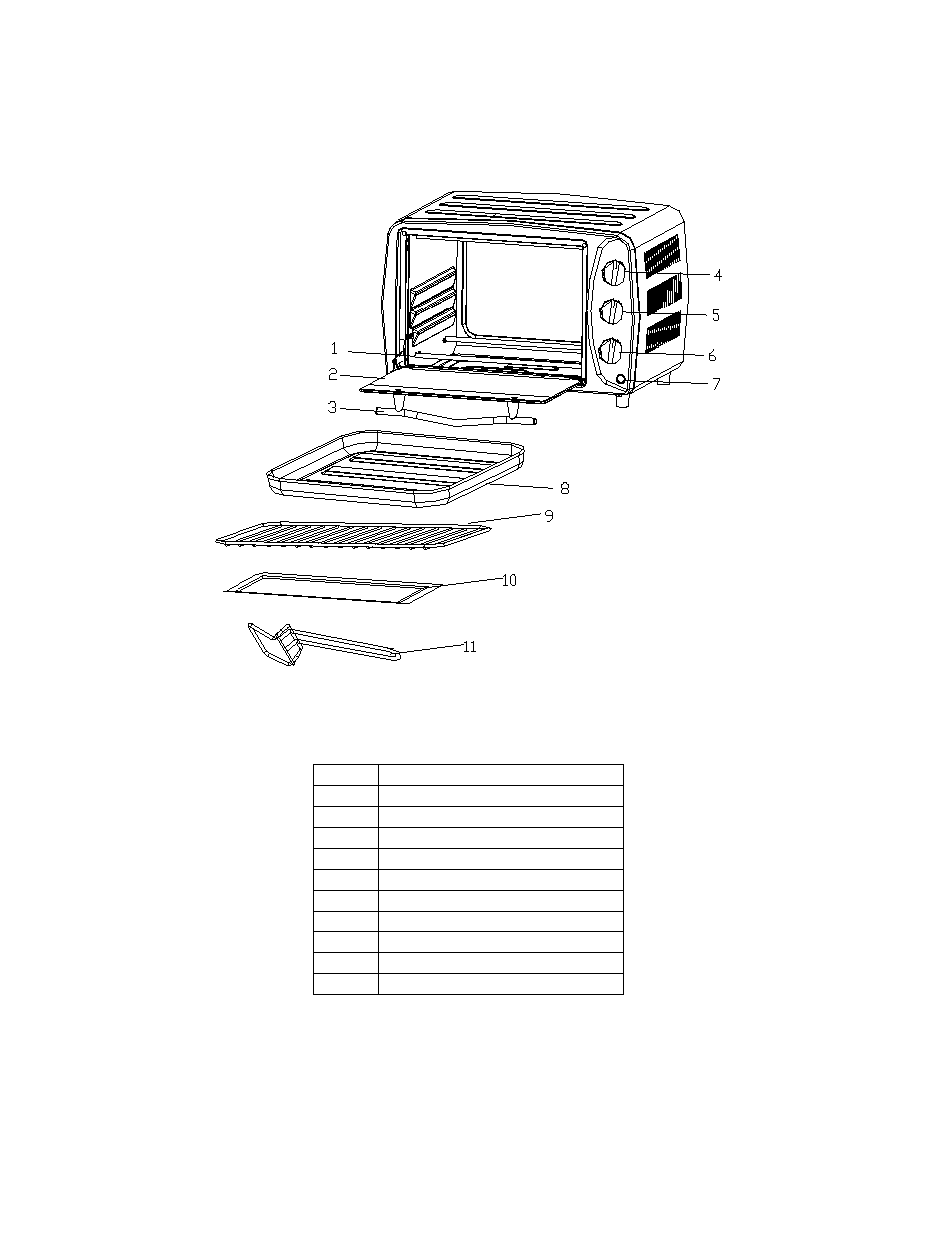 Parts and features | Avanti T-160C User Manual | Page 6 / 20