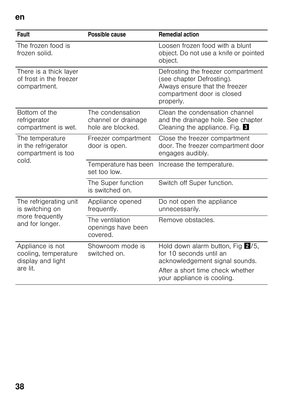 En 38 | Neff KI2423D40 User Manual | Page 38 / 101