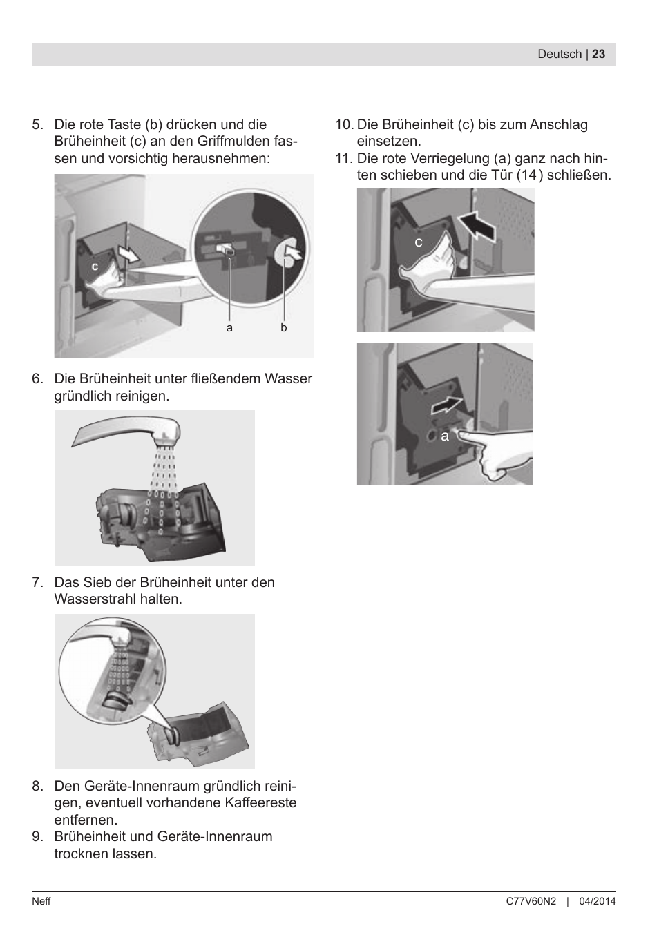 Neff C77V60N2 User Manual | Page 25 / 98