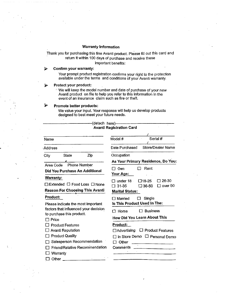 Avanti 309YBT User Manual | Page 2 / 22