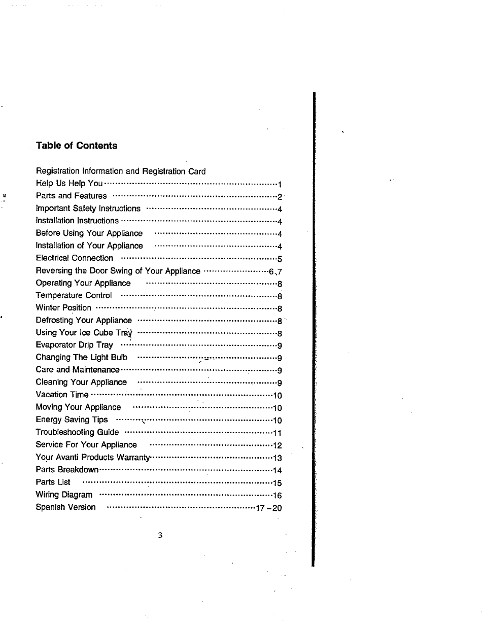 Avanti 309YBT User Manual | Page 5 / 22