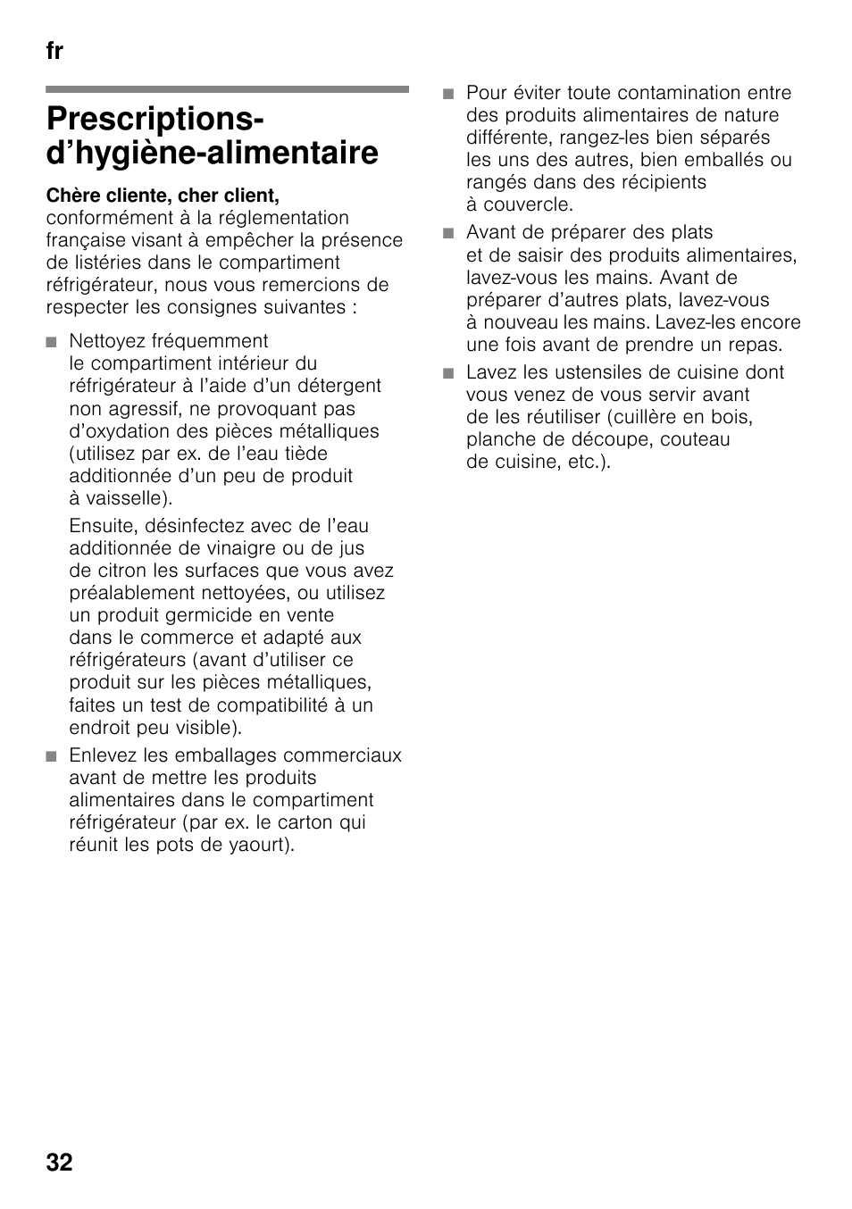 Neff KI2223D40 User Manual | Page 32 / 83