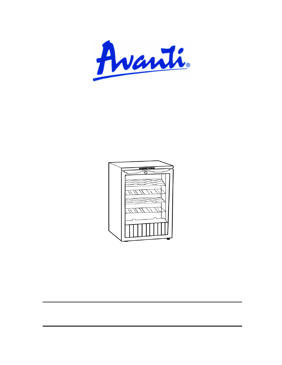 Avanti WC 292D User Manual | 19 pages