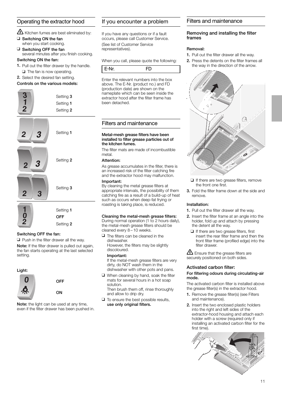 Neff D4654X0 User Manual | Page 11 / 56