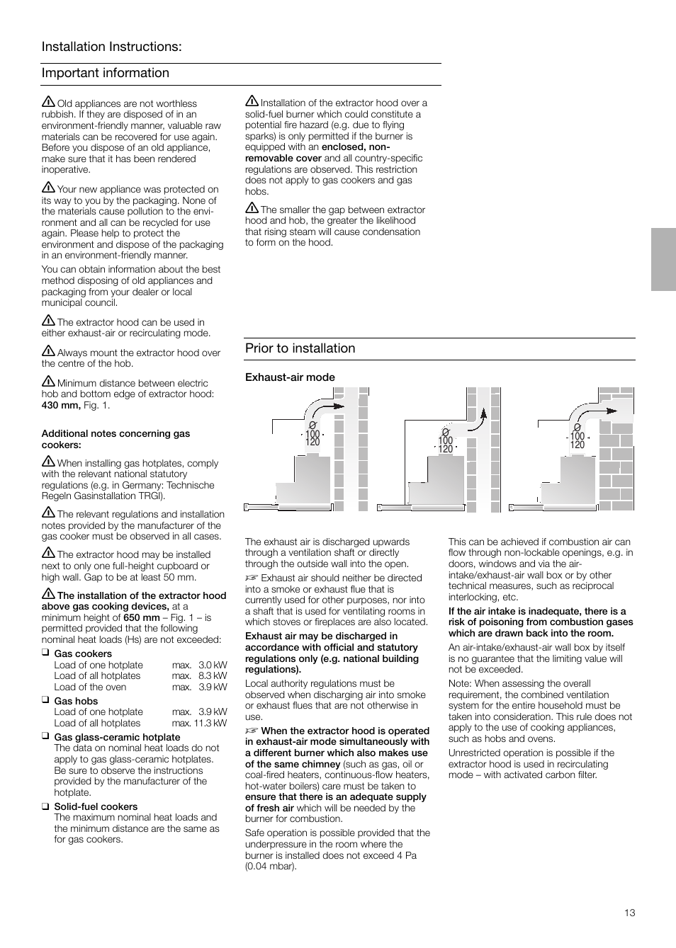 Neff D4654X0 User Manual | Page 13 / 56