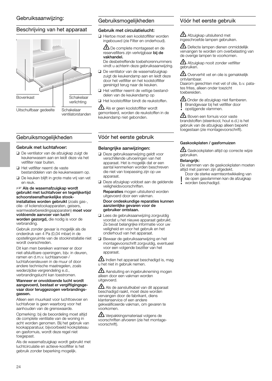 Neff D4654X0 User Manual | Page 24 / 56
