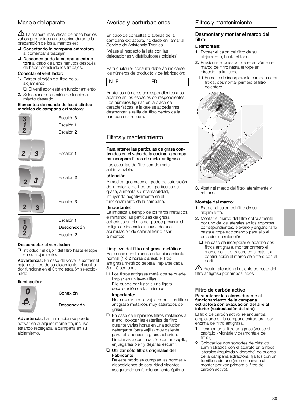 Neff D4654X0 User Manual | Page 39 / 56