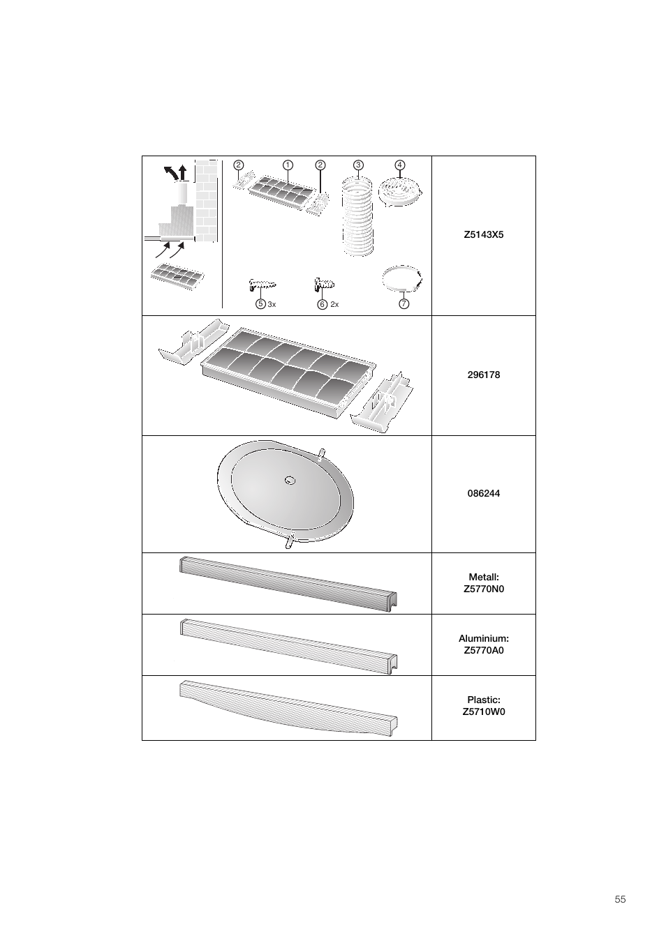 Neff D4654X0 User Manual | Page 55 / 56