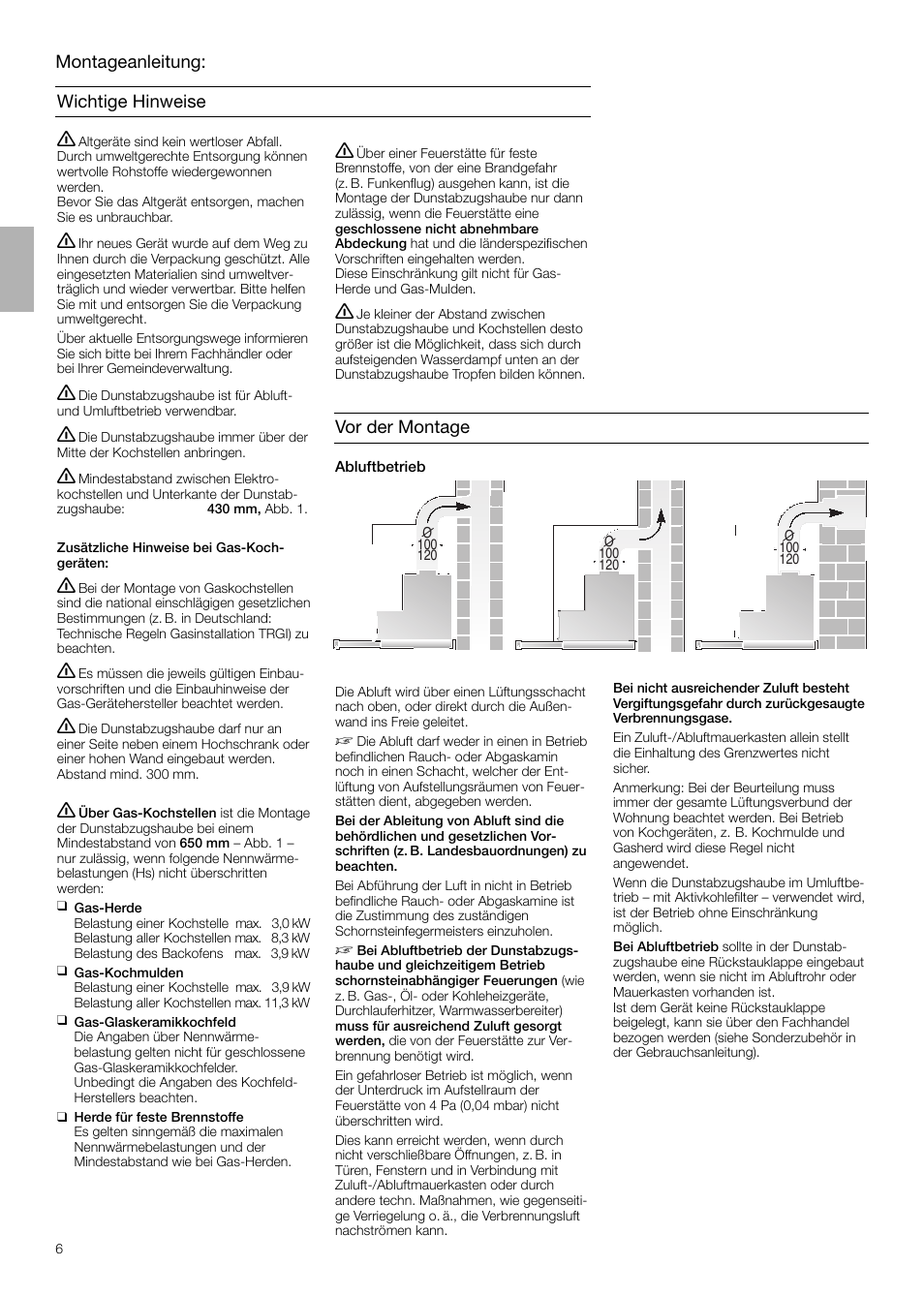 Neff D4654X0 User Manual | Page 6 / 56