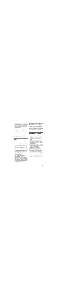 Montare le guide telescopiche, Odori, Illuminazione (led) | Risparmiare energia | Neff K8315X0 User Manual | Page 61 / 84