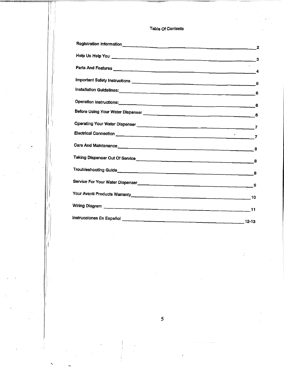 Avanti WD360 User Manual | Page 5 / 13