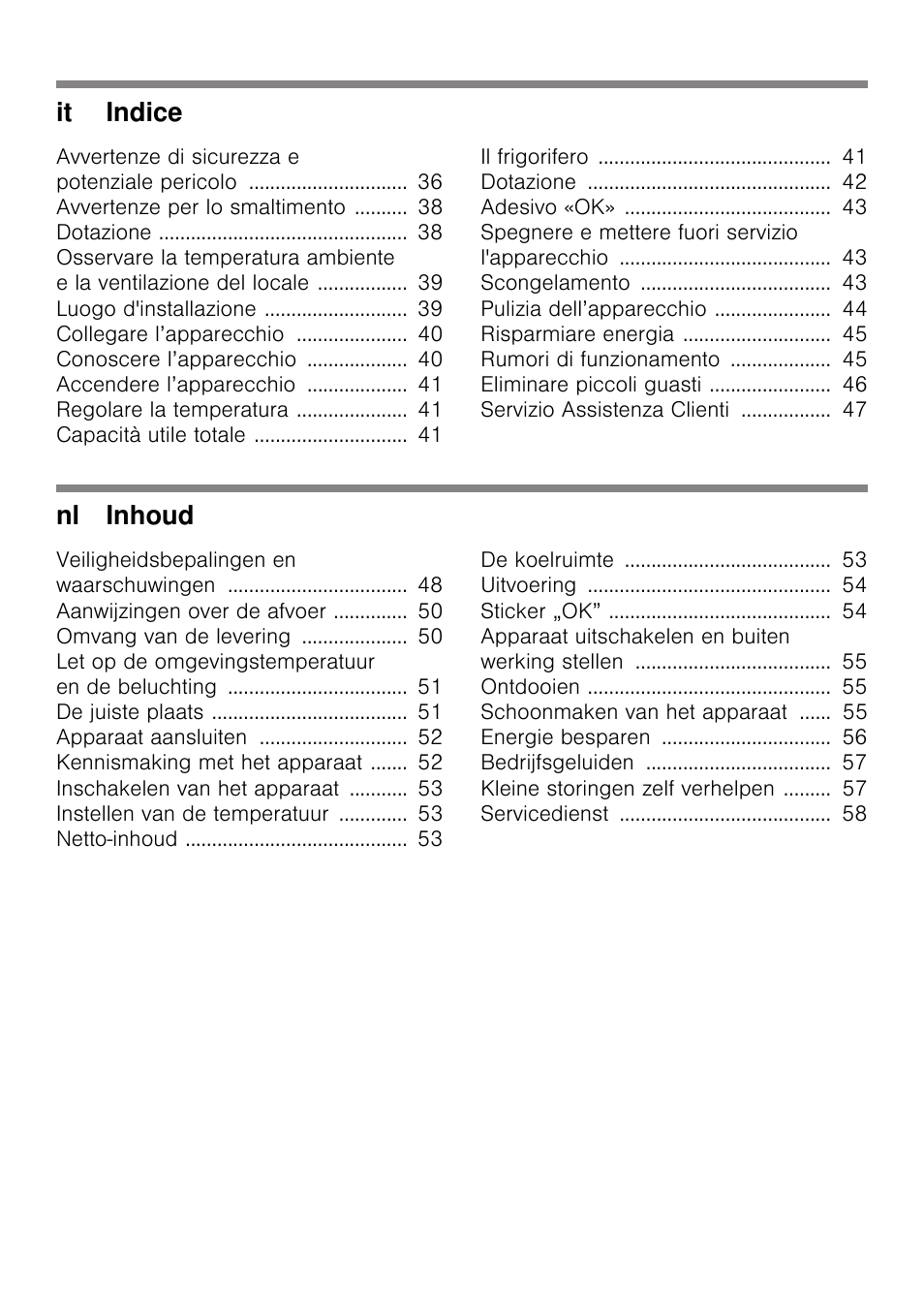 Neff K4316X8 User Manual | Page 3 / 62