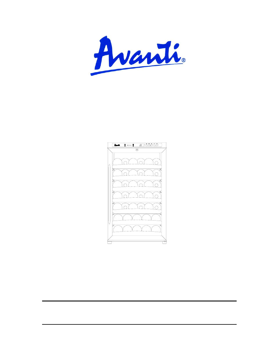 Avanti WC400SS User Manual | 20 pages