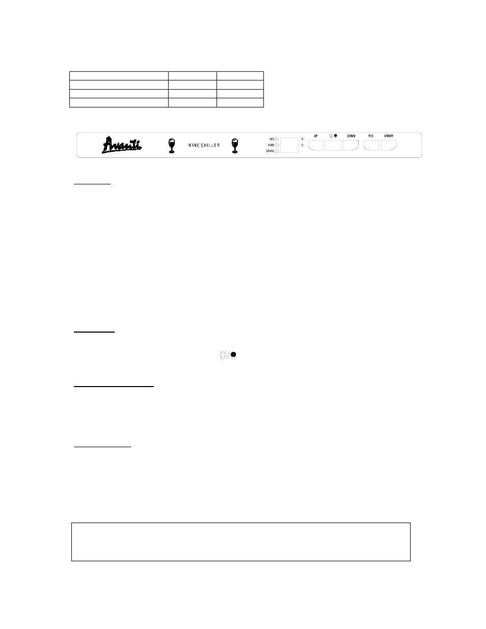 Avanti WC400SS User Manual | Page 16 / 20