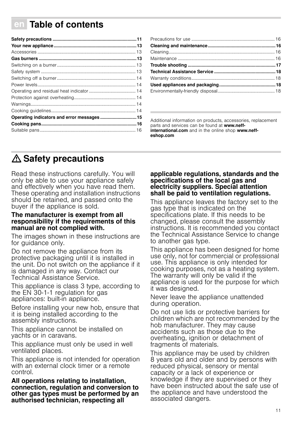 Neff T26R86N0 User Manual | Page 11 / 35