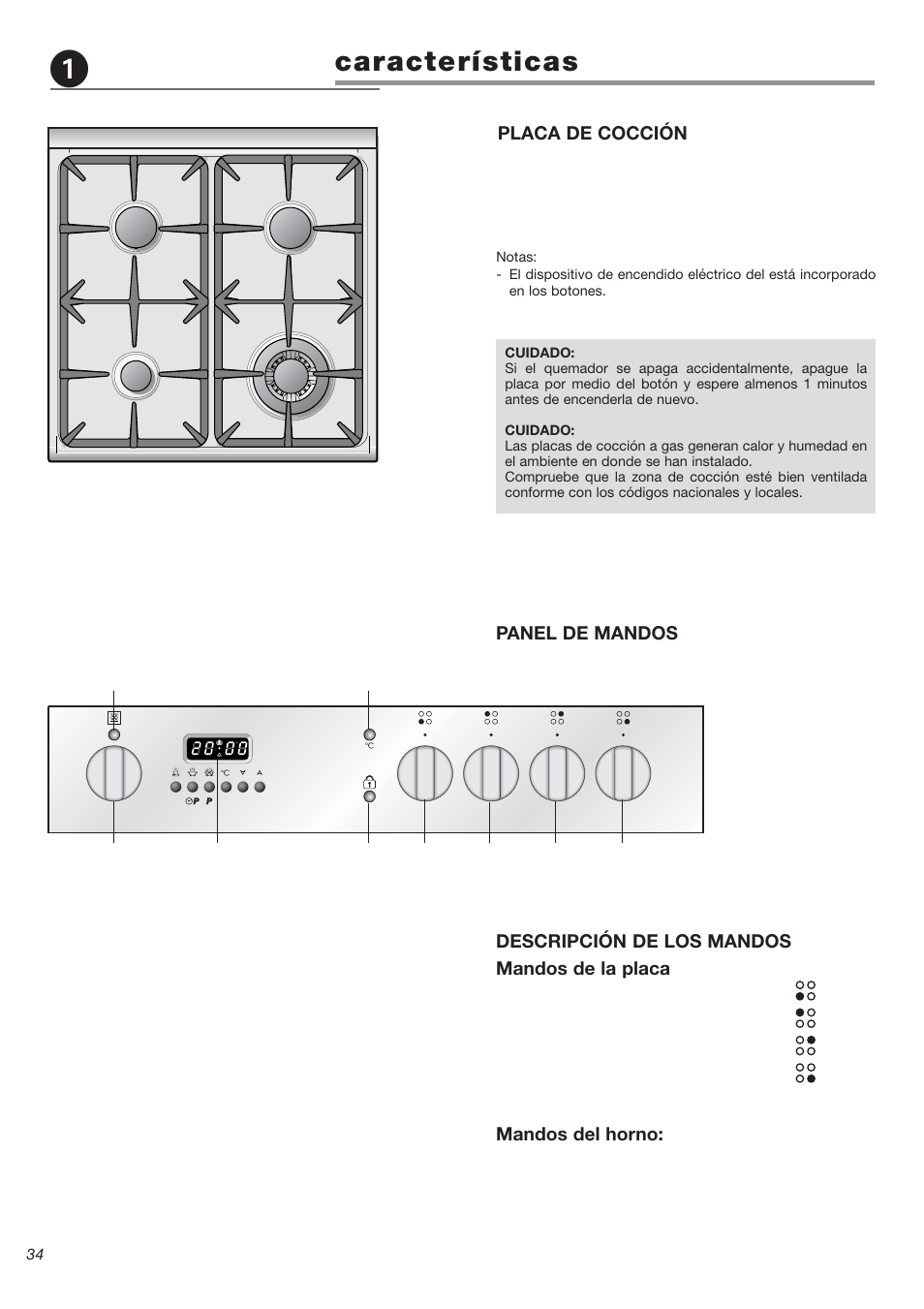 Características | Avanti DGE 2403 SC User Manual | Page 34 / 56