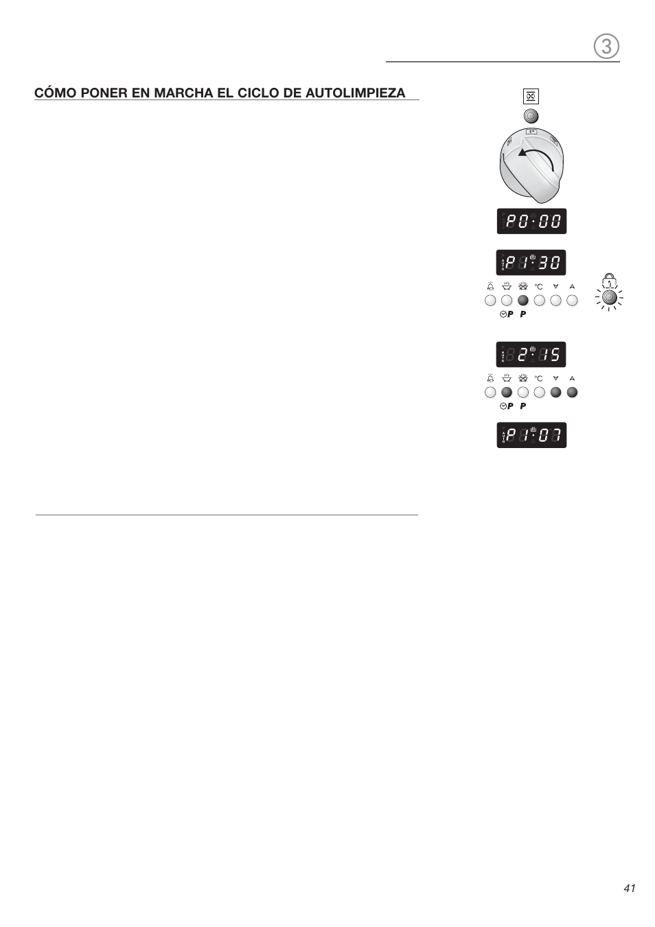 Cómo poner en marcha el ciclo de autolimpieza | Avanti DGE 2403 SC User Manual | Page 41 / 56