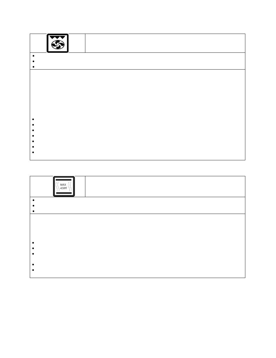 Convection broil, Bake broil | Avanti MK42SSP User Manual | Page 9 / 20