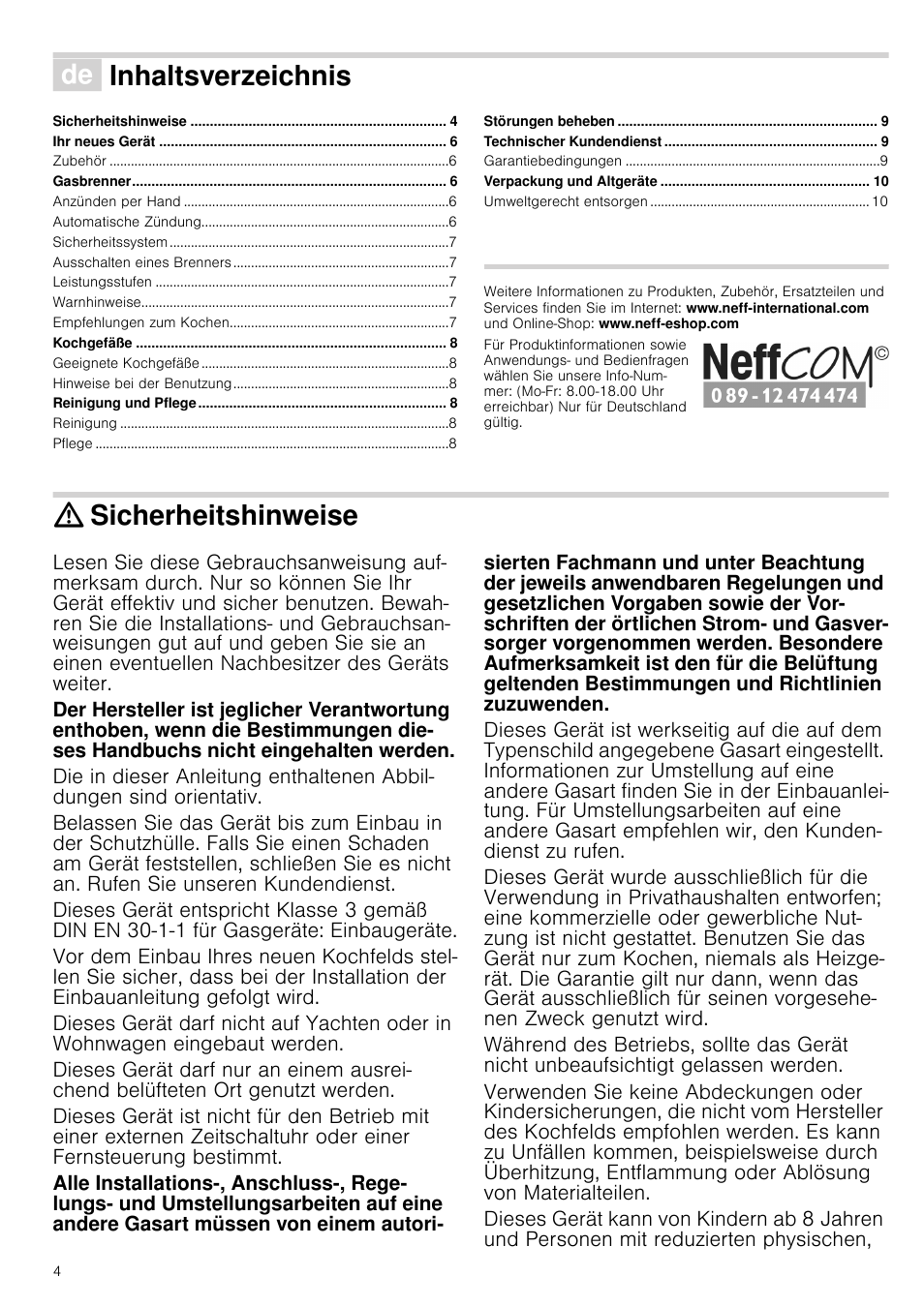 Neff T22S36N0 User Manual | Page 4 / 32