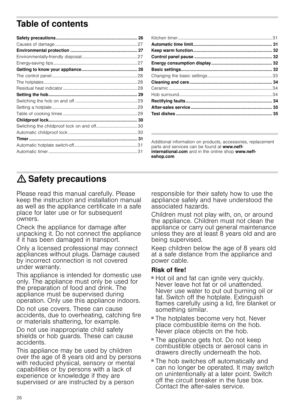 Neff T13D83N2 User Manual | Page 26 / 48