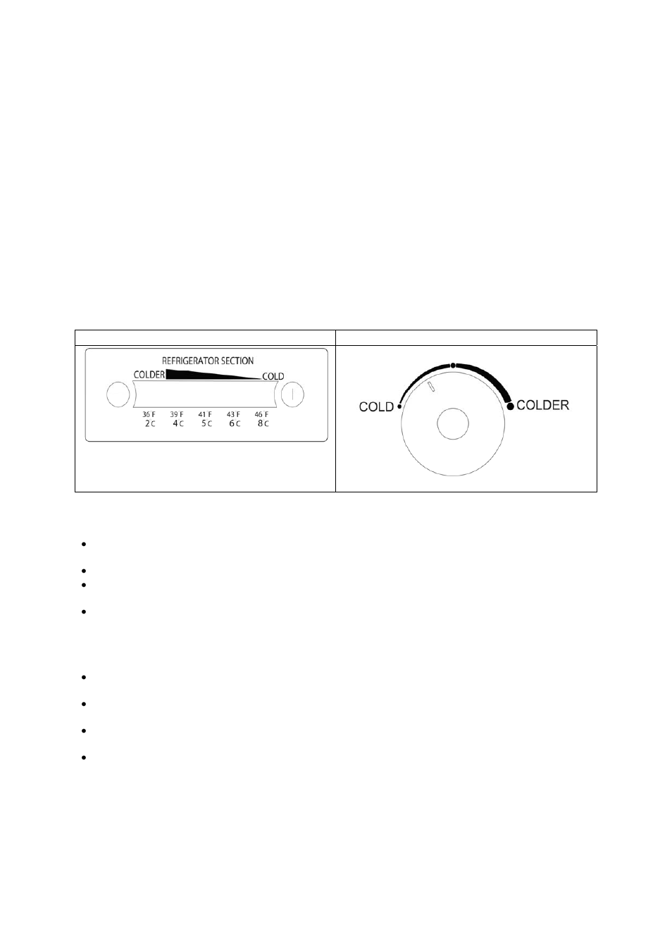 Como graduar la temperatura, Refrigerador, Congelador | Cuidados en los periodos de ausencia, Compartimiento de su congelador | Avanti FF1213PS User Manual | Page 17 / 20