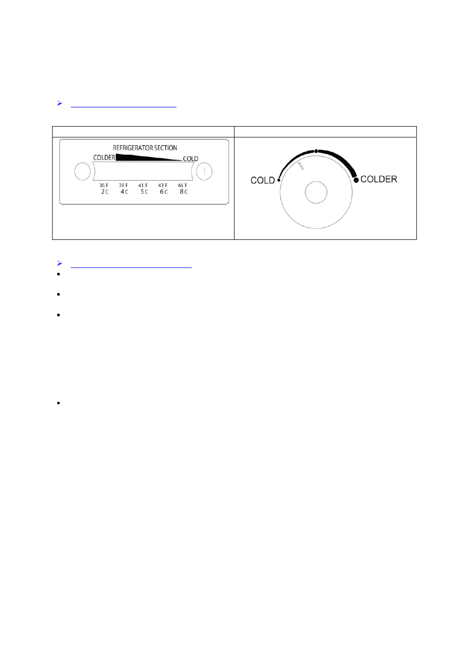 Operating your appliance, Temperature control panels, Refrigerator | Freezer, Setting the temperature control | Avanti FF1213PS User Manual | Page 9 / 20