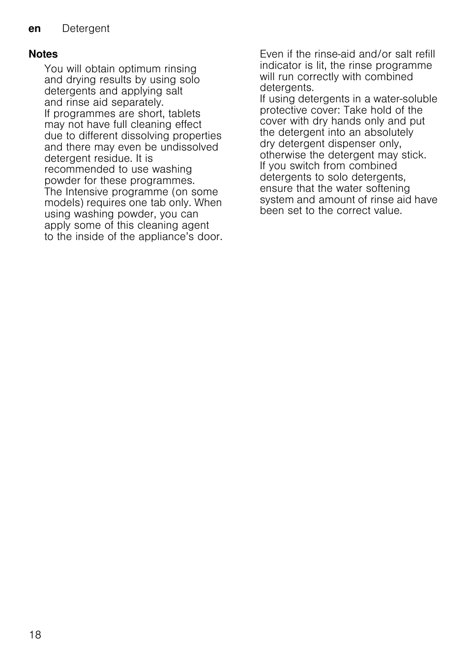 Programme selection, Information for test institutes, Request by e-mail to | Dishwasher@test-appliances.com, 0 additional options, Additional options, Depending on model, Additional options can be set with the buttons 8, Ï intensive zone *intensive zone, Hygiene *hygiene | Neff S51E50X1GB User Manual | Page 18 / 40