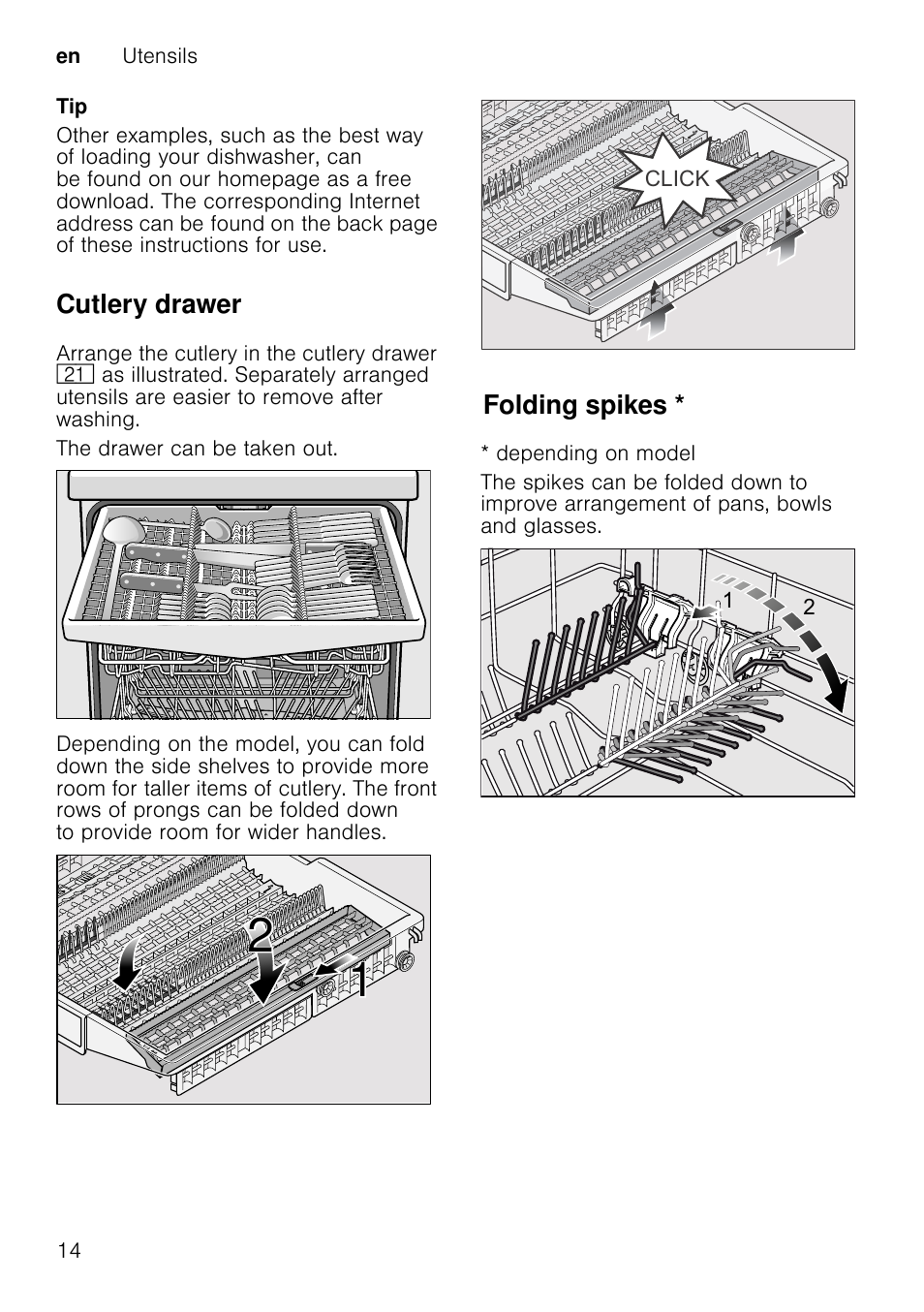 Detergent, Note, M warning | Adding detergent | Neff S72T69X3GB User Manual | Page 14 / 40