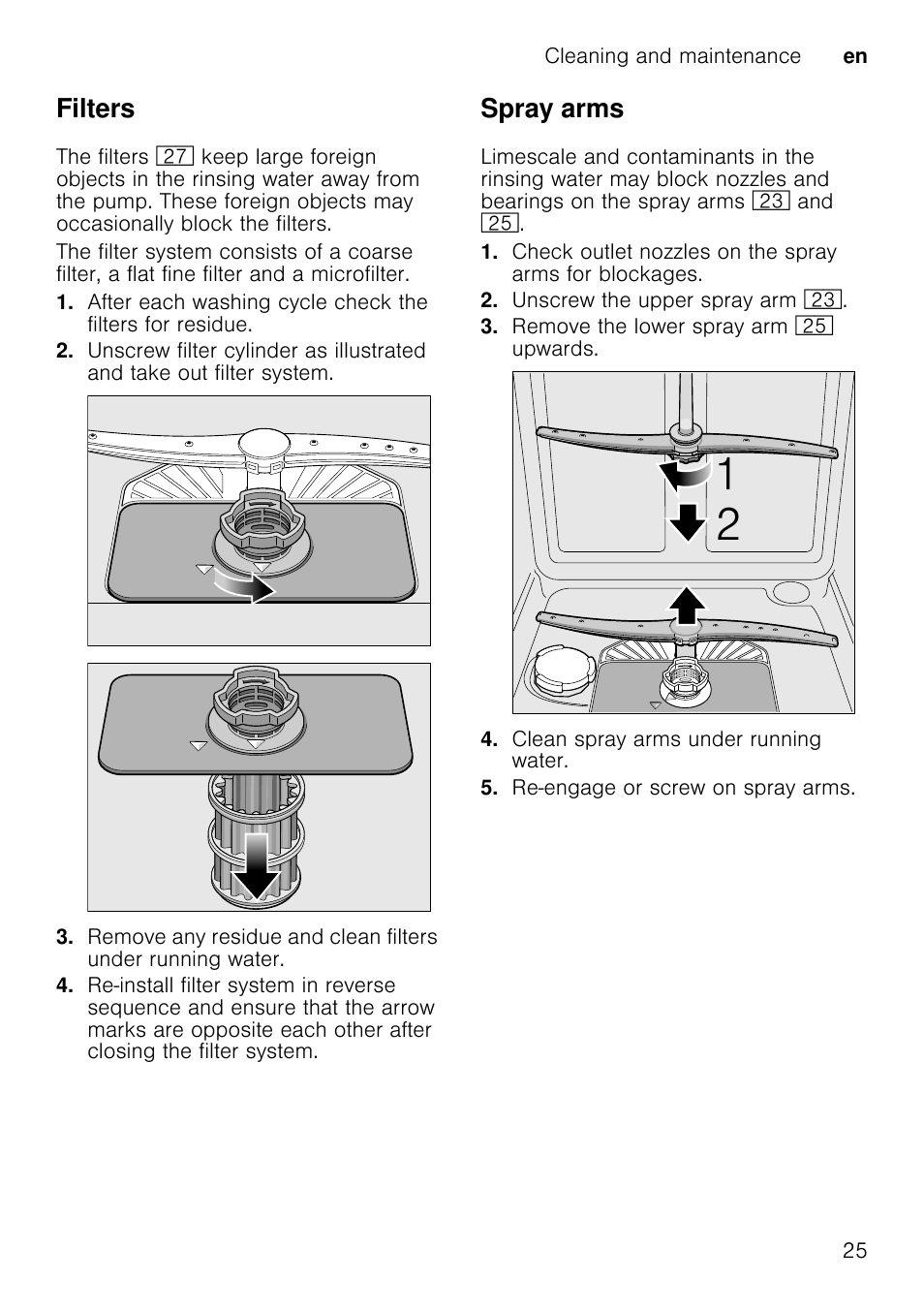 Fault table, Fault, Cause | Remedial action | Neff S72T69X3GB User Manual | Page 25 / 40