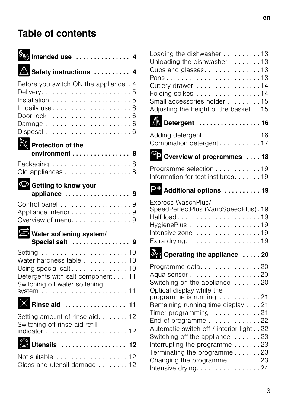 Neff S72T69X3GB User Manual | Page 3 / 40