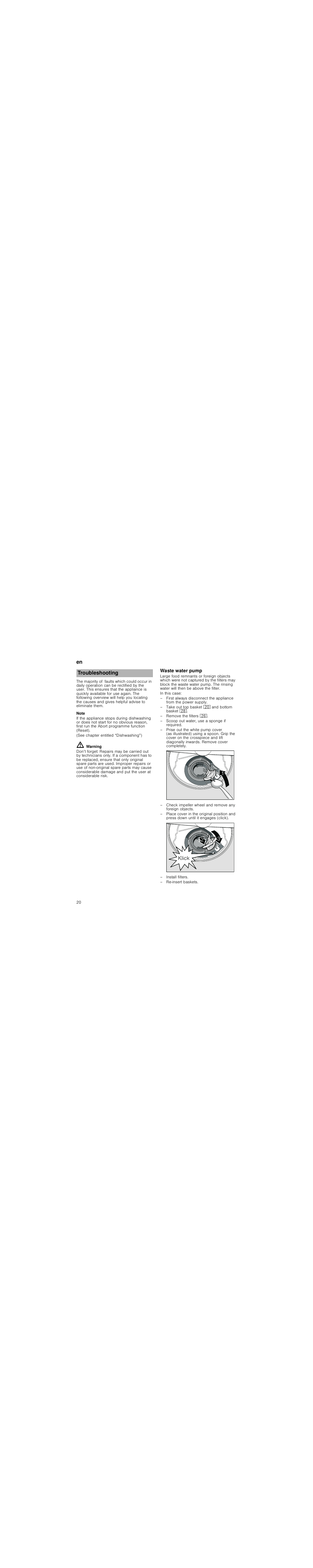 On the utensils | Neff S51E50X1GB User Manual | Page 20 / 28
