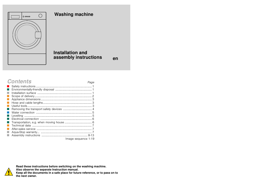 Neff W5440X1GB User Manual | Page 10 / 10