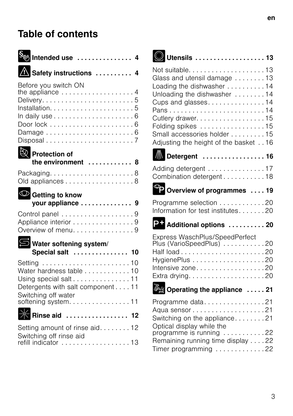 Neff S58T69X0GB User Manual | Page 3 / 42