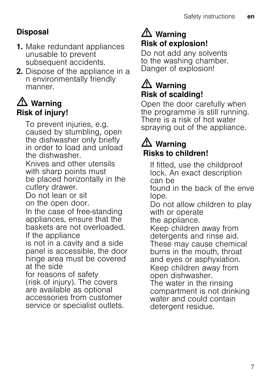 Getting to know your appliance, Control panel, Appliance interior | Overview of menu | Neff S58T69X0GB User Manual | Page 7 / 42