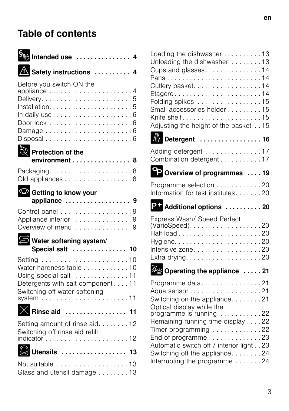 Neff S51M53X1GB User Manual | Page 3 / 42