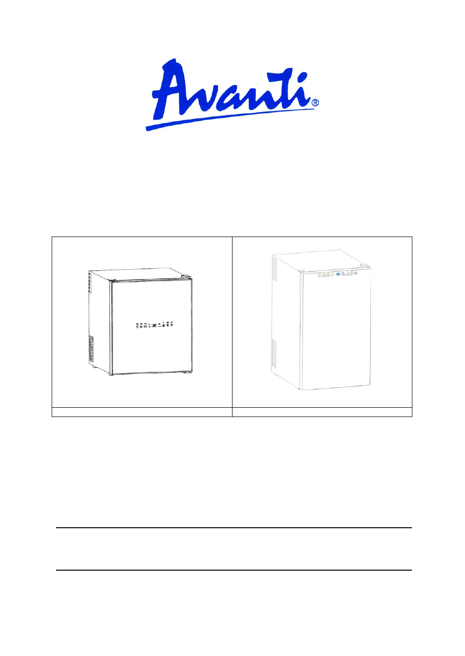 Avanti SWC2800M-1 User Manual | 16 pages