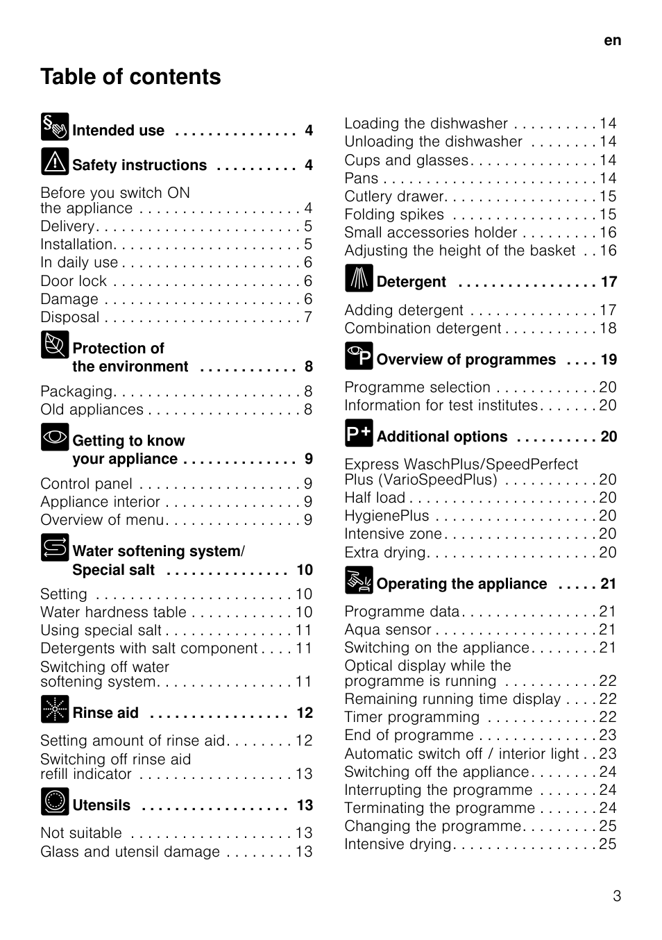 Neff S51T69X3GB User Manual | Page 3 / 42