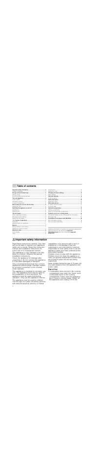 Neff C54L60N3GB User Manual | Page 2 / 20