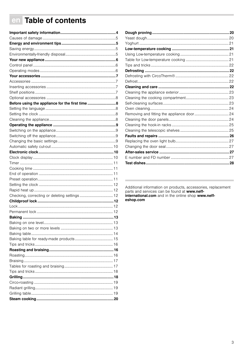 Neff C17E54N3GB User Manual | Page 3 / 32