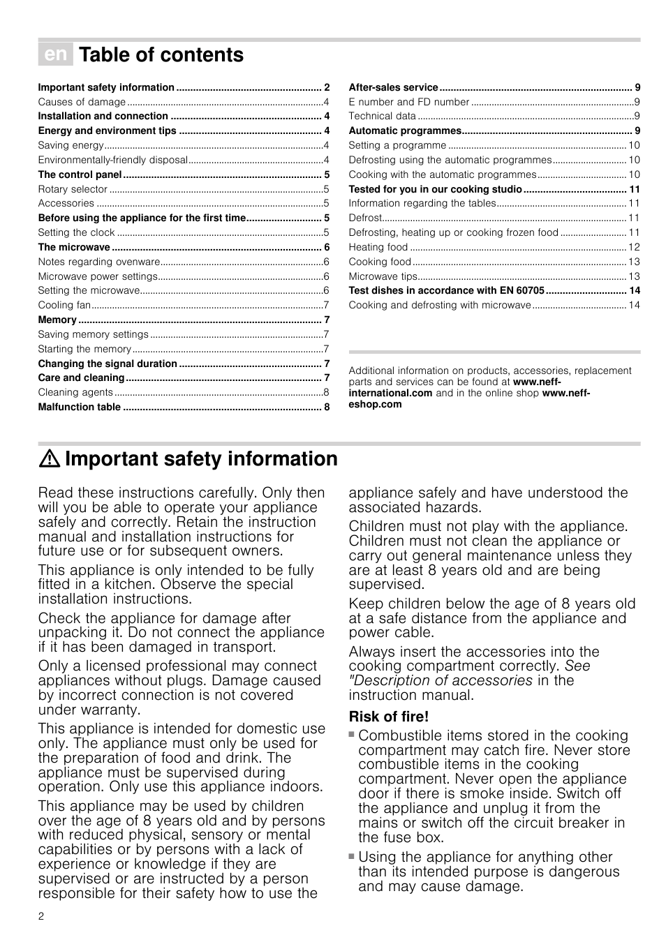 Neff H12WE60S0G User Manual | Page 2 / 16